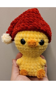 Pofuduk Ördek Amigurumi Örgü Sarı - Turuncu Pofuduk Ördek Amigurumi Örgü Sarı - Turuncu