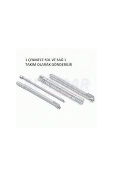25 Cm-30 Cm-35 Cm-40 Cm-45 Cm-50 Cm Mobilya Çekmece Rayı... Gümüş