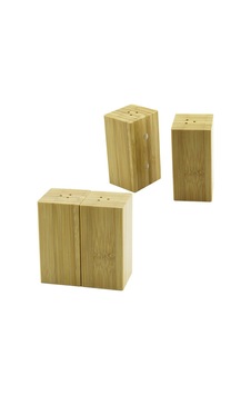 4.5x5cm--y:9cm 2pcs Mıknatıslı İkiz Ahşap Bambu Baharatlık - Tuzluk 5570 Çok Renkli 4.5x5cm--y:9cm 2pcs Mıknatıslı İkiz Ahşap Bambu Baharatlık - Tuzluk 5570 Çok Renkli