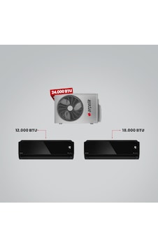 Arçelik 24100 MD Pro Dış Ünite 12.000 Btu Siyah Iç Ünite + 18.000 Btu Siyah Iç Ünite 1+2 Multi Sistem Klima Arçelik 24100 MD Pro Dış Ünite 12.000 Btu Siyah Iç Ünite + 18.000 Btu Siyah Iç Ünite 1+2 Multi Sistem Klima