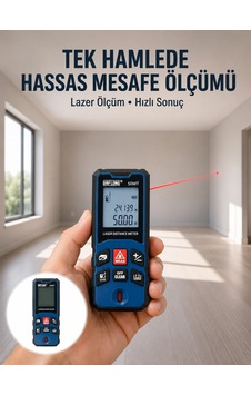 Lazer Metre 50 Mt Hassas Ve Hızlı Ölçüm Özellikli Gmetre-6-22223
