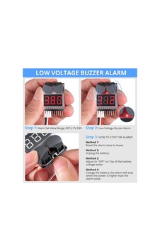 Lipo Alarm Batarya Voltaj Ölçer 1s-8s Düşük Voltaj Uyarı Modülü
