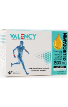 Valency Glukozamin Likit Complex Collagen Takviye Edici Gıda 30 x 10 ML Valency Glukozamin Likit Complex Collagen Takviye Edici Gıda 30 x 10 ML