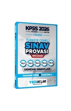 Kpss Lisans Gy Gk Türiye Geneli Sınav Provası Deneme Sınavları - Yediiklim Kpss Lisans Gy Gk Türiye Geneli Sınav Provası Deneme Sınavları - Yediiklim