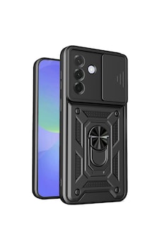 Ardemix Samsung Uyumlu Galaxy A57 Kılıf Magnetik Standlı Kamera Korumalı Zore Sürgülü Vega Kapak - Siyah Ardemix Samsung Uyumlu Galaxy A57 Kılıf Magnetik Standlı Kamera Korumalı Zore Sürgülü Vega Kapak - Siyah