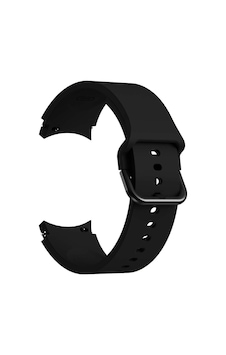 Forzacase Samsung Galaxy Uyumlu  Watch 6 Classic 47mm İle Silikon Kordon Kayış - Fc163 Siyah