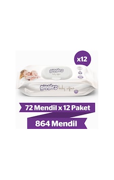 Giggles Baby Wipes Islak Mendil 12 X 72'Li Giggles Baby Wipes Islak Mendil 12 X 72'Li