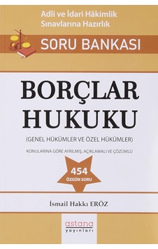 Borçlar Hukuku - Adli Ve İdari Hakimlik Sınavı Soru Bankası
