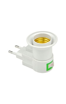 5dm Fişli Aç-kapa E27 Ampül Duyu E27 Standart, Abs + Bakır Malzemesi, 220v, Masa Üstü Sku: Zeus8690010232168