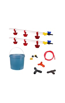 TavPet Nipel Tavuk Suluğu 20 Lt Depolu Yaylı Çanaklı (Set/10) TavPet Nipel Tavuk Suluğu 20 Lt Depolu Yaylı Çanaklı (Set/10)