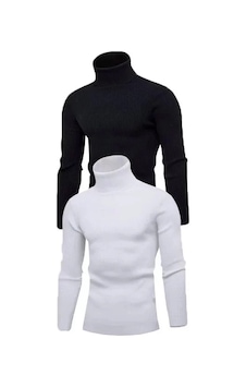 Vexor 2 Adet Unisex Kaşkorse Boğazlı Full Likralı Fitilli Body Kazak Çok Renkli Vexor 2 Adet Unisex Kaşkorse Boğazlı Full Likralı Fitilli Body Kazak Çok Renkli