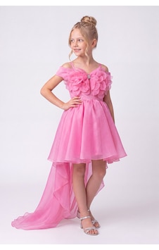 Mnk Baby & Kids Kız Çocuk Kuyruklu Kristal Limni Abiye Elbise M00856 Pembe Mnk Baby & Kids Kız Çocuk Kuyruklu Kristal Limni Abiye Elbise M00856 Pembe