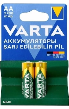 Ni-mh 1.2v 2700 Mah Hr6 Şarj Edilebilir Şarjlı Aa Kalem Pil 2'li Paket Ni-mh 1.2v 2700 Mah Hr6 Şarj Edilebilir Şarjlı Aa Kalem Pil 2'li Paket