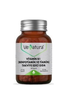 Venatura Vitamin B1 Benfotiamin Ve Tiamin 60 Kapsül Venatura Vitamin B1 Benfotiamin Ve Tiamin 60 Kapsül