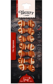 M-pets Trusty Tatlı Patatesli Biftekli Düğüm Kemik 7 Li 140 Gr 6,4 Cm M-pets Trusty Tatlı Patatesli Biftekli Düğüm Kemik 7 Li 140 Gr 6,4 Cm