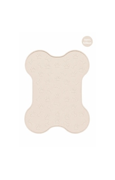 %100 Silikon Kokusuz Plastik Ve Pvc İçermez Köpek Beslenme Paspası Köpek Mama Matı-ekru %100 Silikon Kokusuz Plastik Ve Pvc İçermez Köpek Beslenme Paspası Köpek Mama Matı-ekru