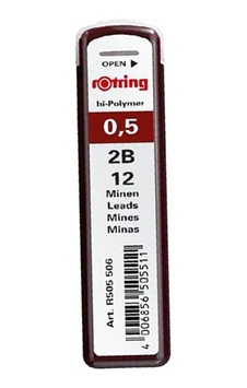 Rotring Hi-Polymer Kalem Ucu 0.5 MM 2B S0312630 Rotring Hi-Polymer Kalem Ucu 0.5 MM 2B S0312630