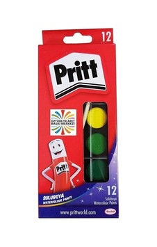 Pritt Sulu Boya Küçük Boy 12 Renk Karışık Pritt Sulu Boya Küçük Boy 12 Renk Karışık