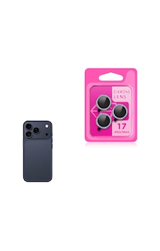 Apple Uyumlu iPhone 17 Pro Max Zore Cl-06 Kamera Lens Koruyucu Lacivert
