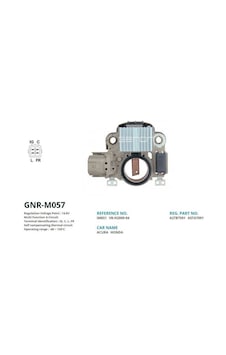 ALTERNATOR KONJEKTOR 12V HONDA CIVIC 4 FIS 1.4/1.6 MOTOR A2TB7591 - A5TA7091  IG. C. L. FR GENON GNR-M057 OEM