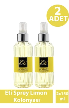 Eti Sprey Limon Kolonyası Pet 150 Ml 2 Adet Eti Sprey Limon Kolonyası Pet 150 Ml 2 Adet