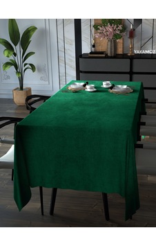 Zümrüt Yeşili Kadife Dokulu Masa Örtüsü Dertsiz Velvet Touch Serisi Zümrüt Yeşil Zümrüt Yeşili Kadife Dokulu Masa Örtüsü Dertsiz Velvet Touch Serisi Zümrüt Yeşil