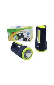 Gold Silver Gs-2677 2in1 El Feneri Projektör - 30w Ve 10w Cob Led, Usb Ve Oto Şarjlı Gold Silver Gs-2677 2in1 El Feneri Projektör - 30w Ve 10w Cob Led, Usb Ve Oto Şarjlı