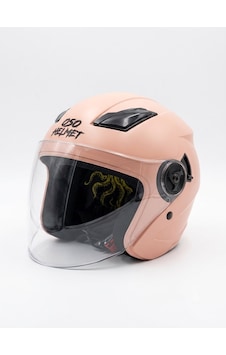 Oso Helmet Yarım Kask Gözlüklü Fusya Pembe - M Beden Oso Helmet Yarım Kask Gözlüklü Fusya Pembe - M Beden