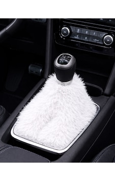 Peluş Vites Körüğü Kırmızı, Yumuşak Dokulu Vites Aksesuarı Beyaz Peluş Vites Körüğü Kırmızı, Yumuşak Dokulu Vites Aksesuarı Beyaz