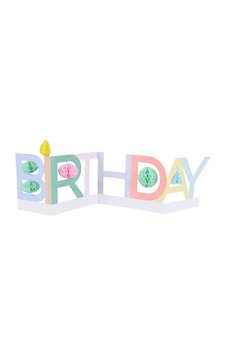 Meri Meri - Honeycomb Birthday Concertina Card - Petek Doğum Günü Tebrik Kartı Meri Meri - Honeycomb Birthday Concertina Card - Petek Doğum Günü Tebrik Kartı