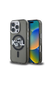 Apple Uyumlu iPhone 16 Pro Max Kılıf Karl Lagerfeld Lisanslı Parlayan Simli Karl & Choupette Sketch Logolu Siyah Apple Uyumlu iPhone 16 Pro Max Kılıf Karl Lagerfeld Lisanslı Parlayan Simli Karl & Choupette Sketch Logolu Siyah
