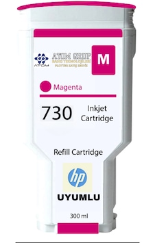 Atom Grup 730 Hp P2v69a Magenta Uyumlu Kartuş 300 Ml Atom Grup 730 Hp P2v69a Magenta Uyumlu Kartuş 300 Ml