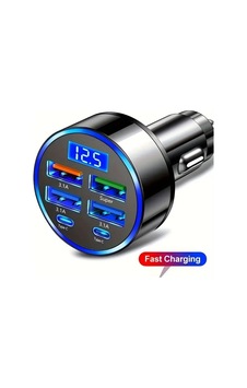 6 Portlu Hızlı Araç Şarj Cihazı 4 Usb + 2 Type-c Çıkışlı Dijital Göstergeli Oto Şarjı Arbltgscsj24hv6bfg9 6 Portlu Hızlı Araç Şarj Cihazı 4 Usb + 2 Type-c Çıkışlı Dijital Göstergeli Oto Şarjı Arbltgscsj24hv6bfg9