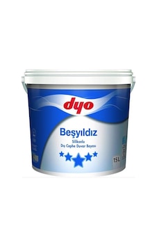 Dyo Beşyıldız Dış Cephe Silikonlu 15 Lt Beyaz