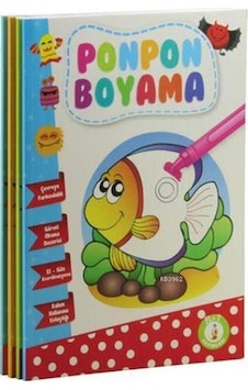 Ponpon Boyama Kitabı Kalın 4 Kitap Set / Ema Yayınları Ponpon Boyama Kitabı Kalın 4 Kitap Set / Ema Yayınları