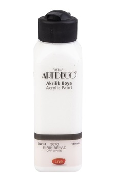Artdeco Akrilik Boya 140Ml Kırık Beyaz Lv-Y-070R-3670 Artdeco Akrilik Boya 140Ml Kırık Beyaz Lv-Y-070R-3670