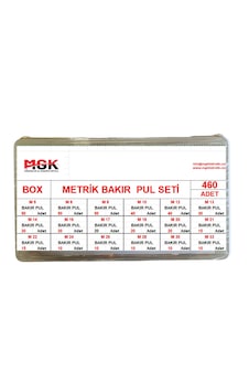 Mgk Bakır Pul Seti Metrik 460 Adet Mgk Bakır Pul Seti Metrik 460 Adet