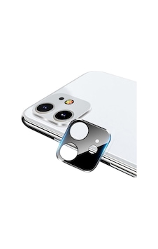 Ally Apple Uyumlu iPhone 11 6.1" 3D Metal Kamera Koruyucu Metal Lens Siyah Ally Apple Uyumlu iPhone 11 6.1" 3D Metal Kamera Koruyucu Metal Lens Siyah
