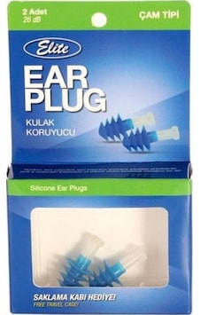 Elite Çam Tipi Silikon Kulak Koruyucu 2'li Elite Çam Tipi Silikon Kulak Koruyucu 2'li