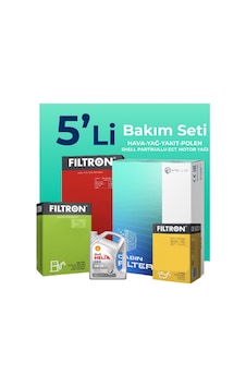 Filtron Citroen DS7 CrossBack 1.5 Dizel Filtre Bakım Seti Shell Motor Yağlı (2017-2023) 5 Li Filtron Citroen DS7 CrossBack 1.5 Dizel Filtre Bakım Seti Shell Motor Yağlı (2017-2023) 5 Li