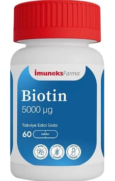 İmuneks Biotin 5000MG 60 Tablet İmuneks Biotin 5000MG 60 Tablet