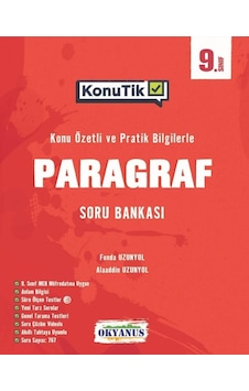 Okyanus 9. Sınıf Paragraf Konutik Konu Özetli Soru Bankası Okyanus 9. Sınıf Paragraf Konutik Konu Özetli Soru Bankası