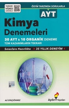 Aydın Yayınları Ayt&Organik Kimya Deneme - Ali Dinçsönmez