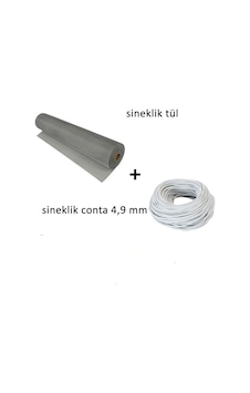 5 Mt Beyaz Sineklik Contası+ 100x120 Cm Sineklik Tülü 5 Mt Beyaz Sineklik Contası+ 100x120 Cm Sineklik Tülü