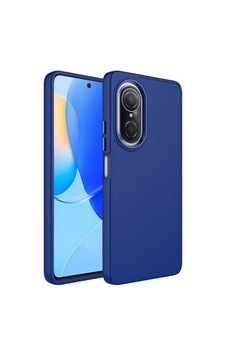 Zore Huawei Nova 9 Se Kılıf Metal Çerçeve Ve Buton Tasarımlı Silikon Omsy Luna Kapak - Lacivert Zore Huawei Nova 9 Se Kılıf Metal Çerçeve Ve Buton Tasarımlı Silikon Omsy Luna Kapak - Lacivert