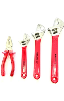 180 Mm İzole Saplı Pense + 8 - 10 - 12 No Kurbağacık Set 10 İnç