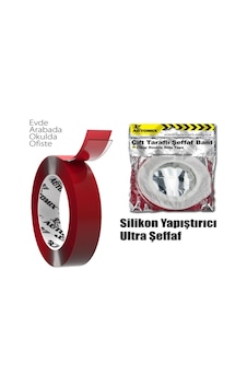 18mm 1.75m Çift Taraflı Silikon Bant 18mm X 1.75m