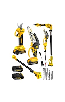 Dragro DRG-128mt Sarı Kömürsüz 21 V 3 Ah 2 Metre Teleskopik Uzatma Akülü Bağ Dal Budama Kesme Makası Makinesi Dragro DRG-128mt Sarı Kömürsüz 21 V 3 Ah 2 Metre Teleskopik Uzatma Akülü Bağ Dal Budama Kesme Makası Makinesi