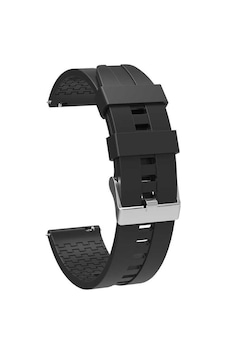 Kilifone - Xiaomi Redmi Watch 5 Active 22mm Uyumlu - Kordon Silikon Kordon - Krd-23 - Siyah - T37496