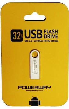 Powerway 32 Gb Metal Tip Usb Flash Bellek Powerway 32 Gb Metal Tip Usb Flash Bellek